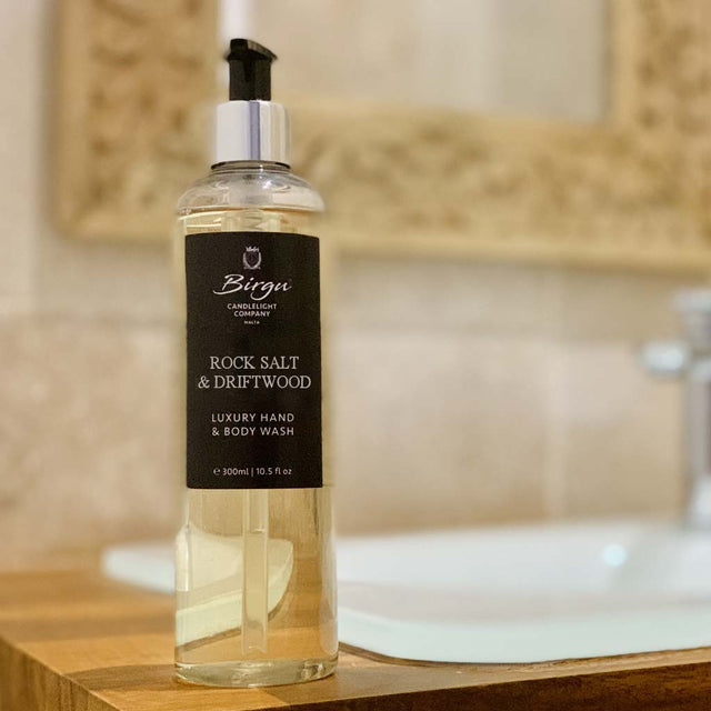 Rock Salt & Driftwood - Hand & Body Wash - Birgu Candlelight Company